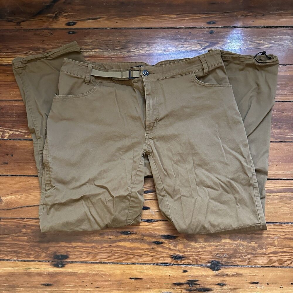 Black Diamond Pants Mens SZ 38 Tan Khaki Climbing Hiking Outdoor